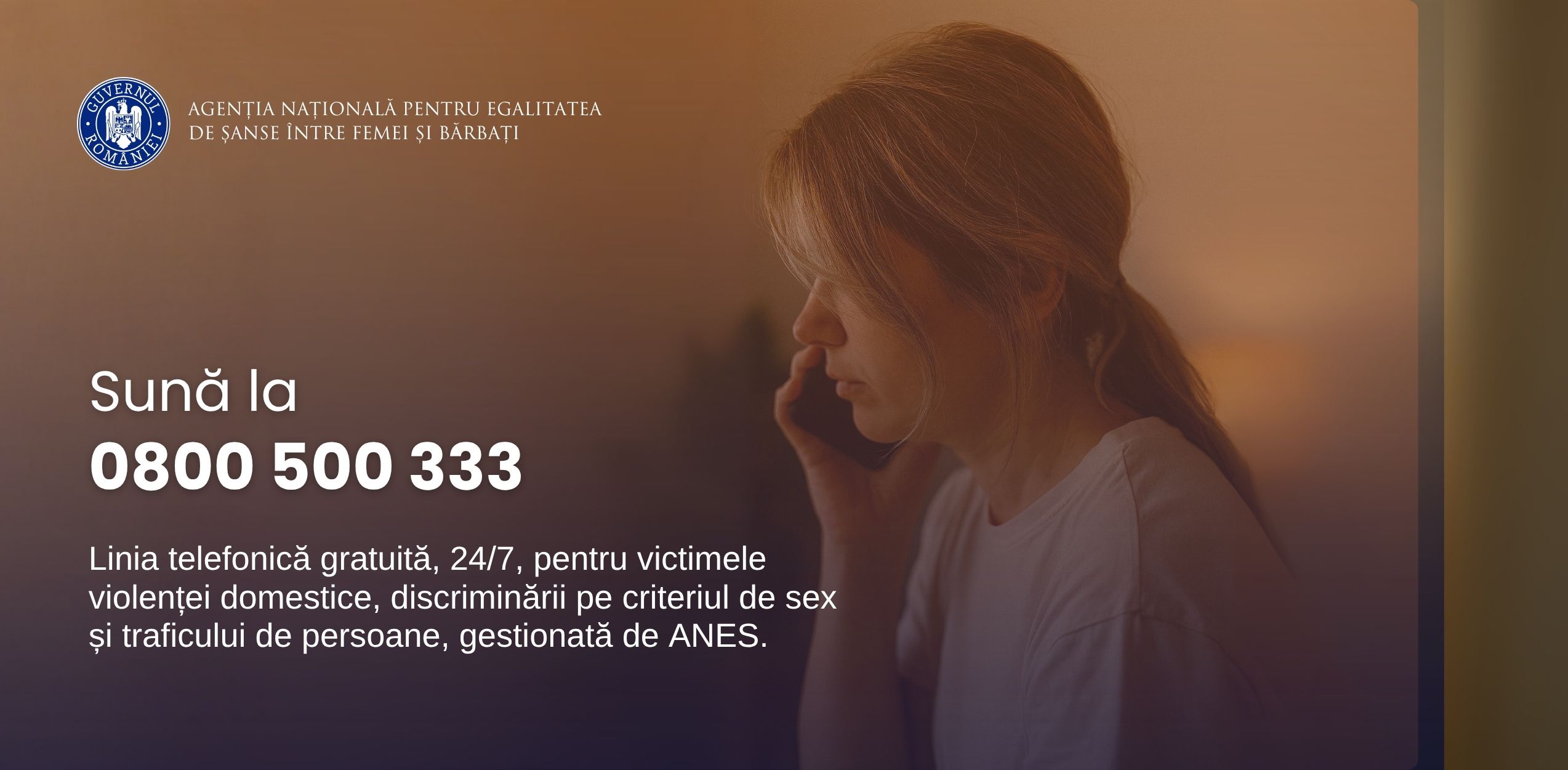 Helpline ANES pentru victimele violenței, acum pe Bolt