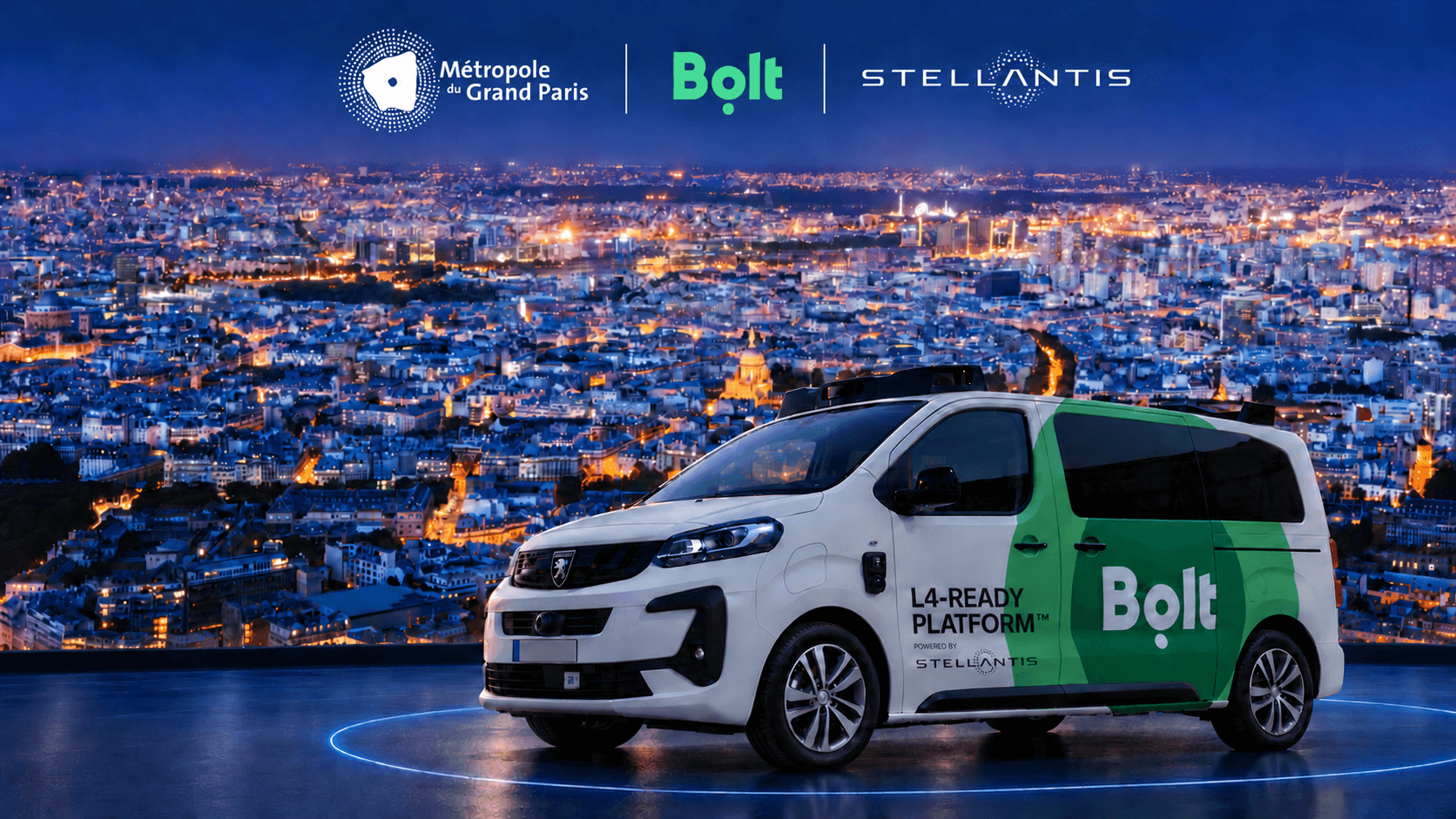Métropole du Grand Paris, Bolt and Stellantis, together, aim to bring autonomous vehicles by experimentation to Greater Paris from 2028