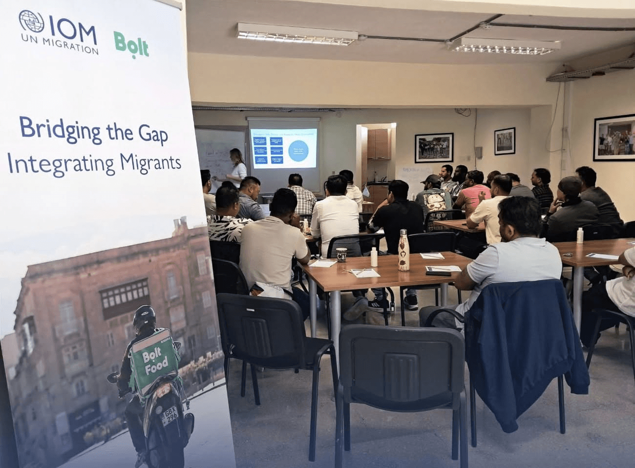 IOM Malta and Bolt Urban Fund support couriers and drivers